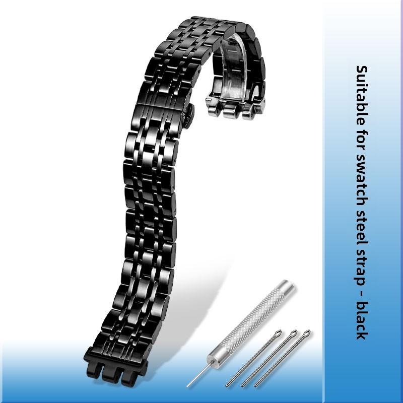 17 мм 19 мм 21 мм Нержавеющая сталь Ремешок для часов Для Swatch YCS YAS YGS YRS IRONY Металлическая цепочка для часов Мужской Женский Модификация Браслет