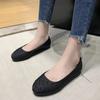Fashion Women Casual Flat Shoes Spring Autumn Flat Loafer Comfort Women Shoes Slips Soft Round Toe Rhinestone Flats Shoes Plus Size 43