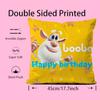 Cartoon Cute Fourbob-Booba Pillow Case Anti-Dustmite Pillowcase Invisible Zipper Silky Short Plush Sofa Cushion Cover
