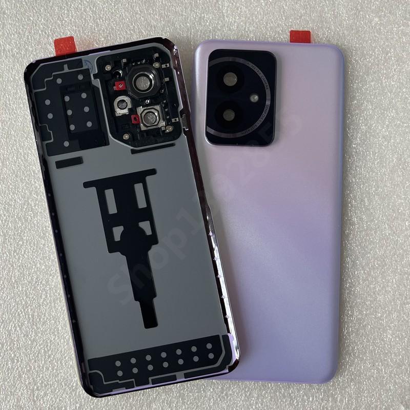 Новая задняя крышка из закаленного стекла для Honor 100 5G, задняя крышка, дверной корпус + крышка вспышки + объектив камеры