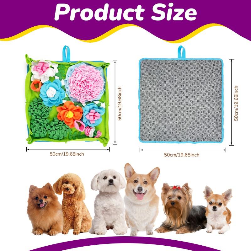 Dog Snuffle Mat Mental Stimulation Anxiety Relief - Interactive Foraging Toy Small Medium Large Breeds