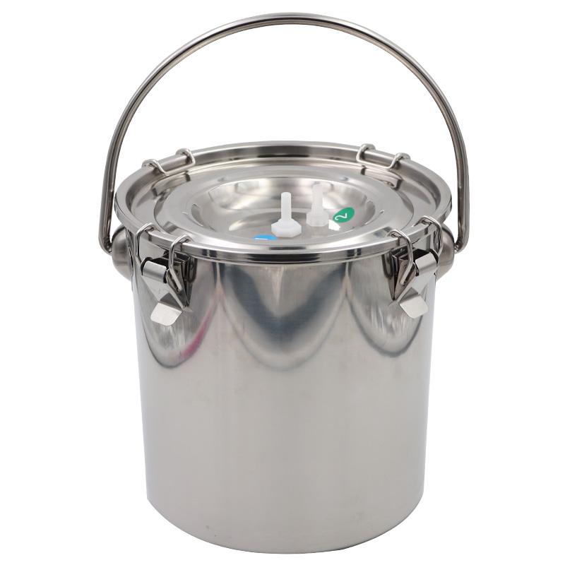 5 л Электрический пульсирующий аппарат для доения коров и овец, ведро из нержавеющей стали, регулируемая скорость, доильный аппарат для коз, вакуумный насос, всасывание