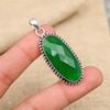 Прекрасный зеленый оникс драгоценный камень ручной работы из стерлингового серебра 925 пробы ювелирные изделия для женщин