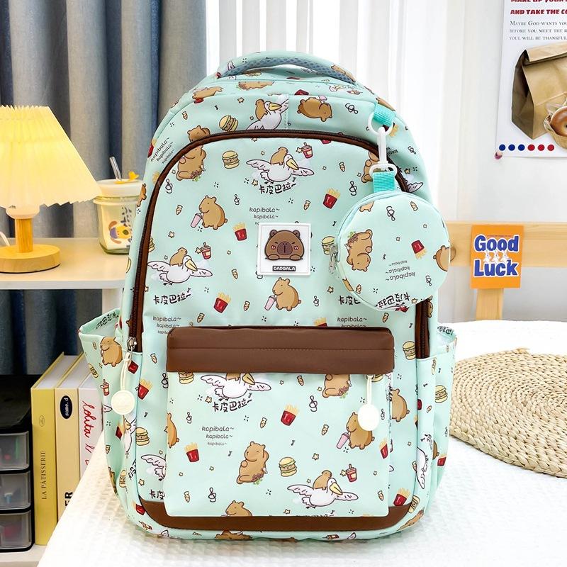 Schoolbag new fashion backpack casual Japanese ins style student schoolbag women's large capacity cartoon graffiti cute backpack