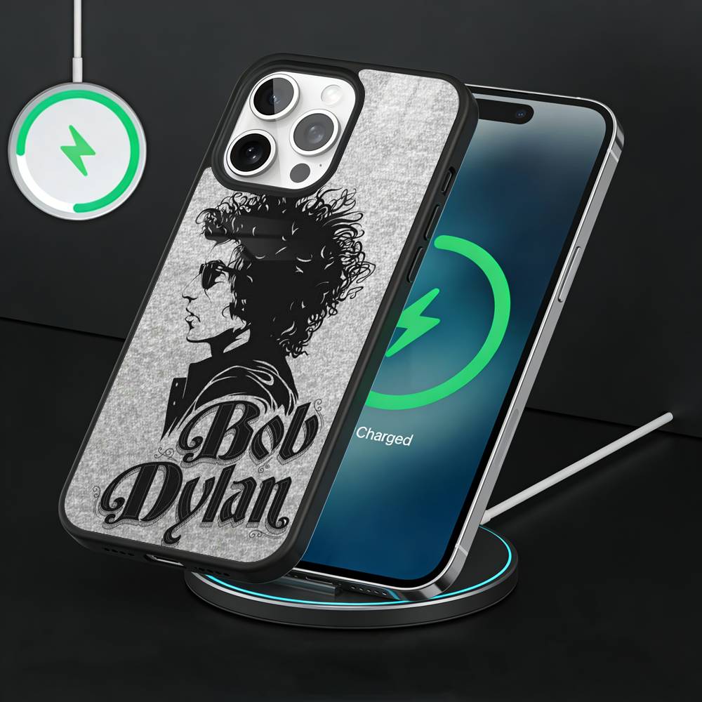 Bob D-Dylan Singer Phone Case For iPhone17,16,15,14,13 Plus,Pro Max Magnetic For Magsafe Wireless Charging