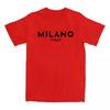Футболки Milano Fashion City из мягкого хлопка, летние футболки унисекс с коротким рукавом, эстетичные футболки с графикой