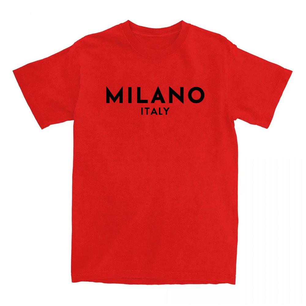 Футболки Milano Fashion City из мягкого хлопка, летние футболки унисекс с коротким рукавом, эстетичные футболки с графикой