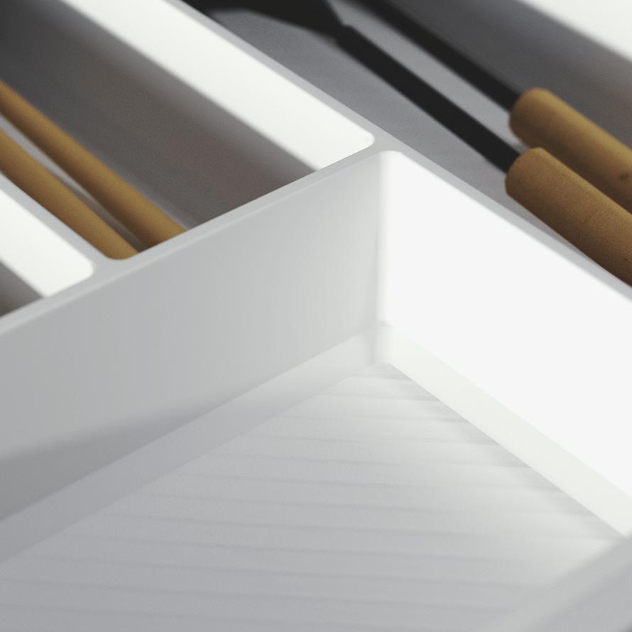 MAX cutlery insert | Model 45 (400x490 mm) | White