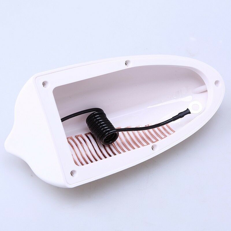 1 шт. Белая антенна в виде акульего плавника, усилитель FM-сигнала, наклейка для украшения крыши автомобиля