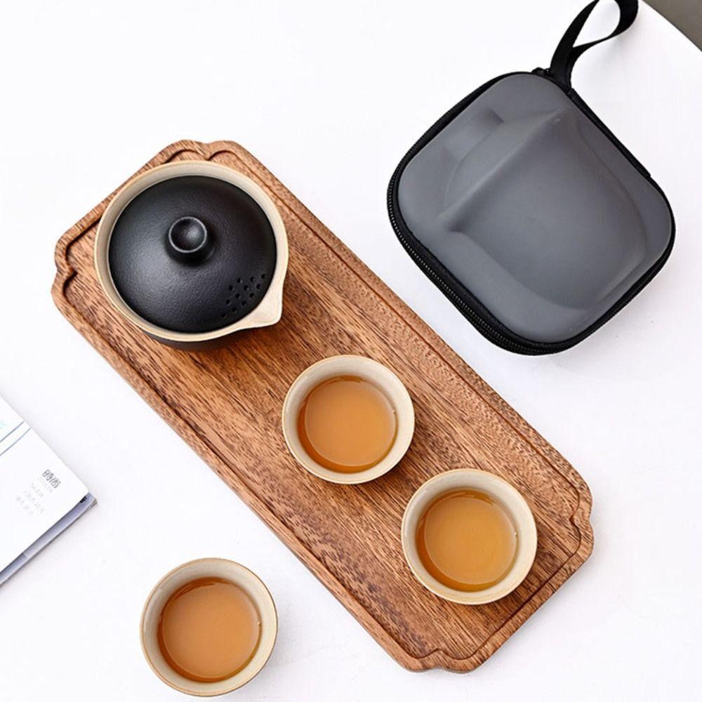 Инструмент для приготовления чая Набор для чая Кунг-фу Керамический набор чайников Чайная посуда Дорожный чайный набор Бизнес-подарок