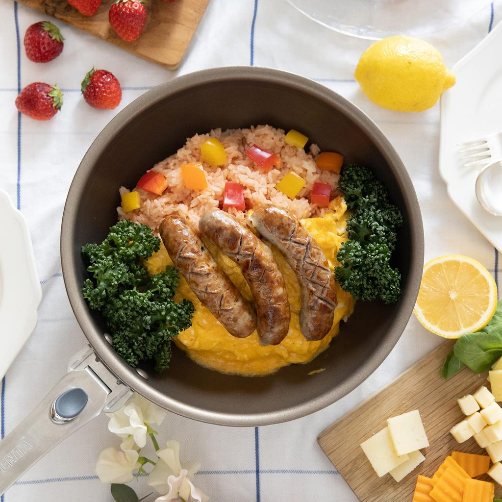 Сковорода King PENTA 20 см крышка (шампанское золото, (мелководный тип) задавать)