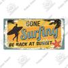 Putuo Decor Beach Retro Tin Sign Licenses Plate Plaque Metal Vintage Poster for Pub Bar Surf Club Man Cave Wall Art Decoration