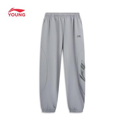 Li-Ning Унисекс спортивные штаны-джоггеры с принтом букв для детей