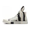 Rick Owens DRKSHDW X 1970-е Turbodrk Chuck 70 Высокие Кеды для Скейтбординга Унисекс Черно-Белые A03943C