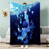 Scissor Seven Throw Lightweight g Flannel Blanket Soft Skinfriendly for Summer Cooling