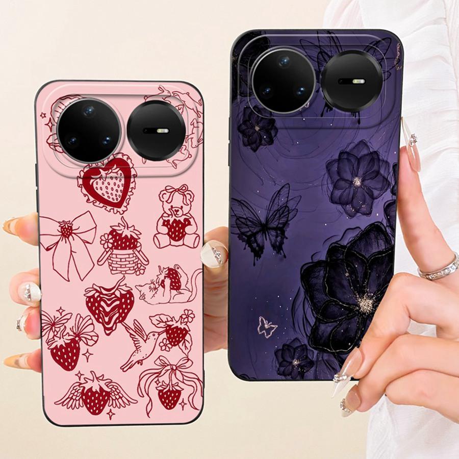 Чехол для Huawei Nova 15 Pro Capa Цветок Бабочка Корпус Телефона Huawei nova 15Pro 15 Ultra Funda Мягкий Силиконовый ТПУ Задняя Крышка