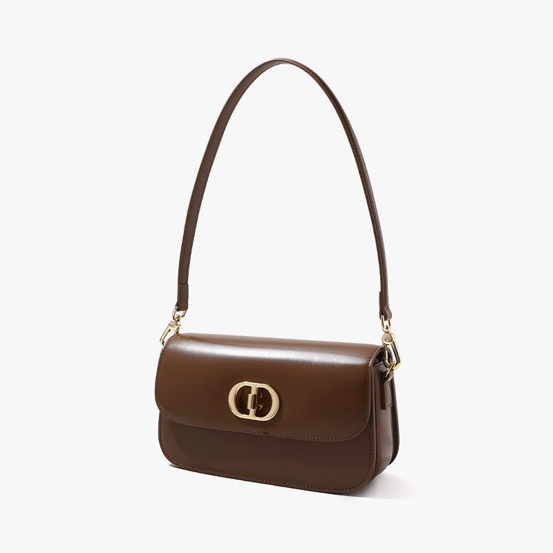 Leather women's bags, high-end envelope bags, trendy women's bags, autumn and winter messenger bags, high-end niche handbags.