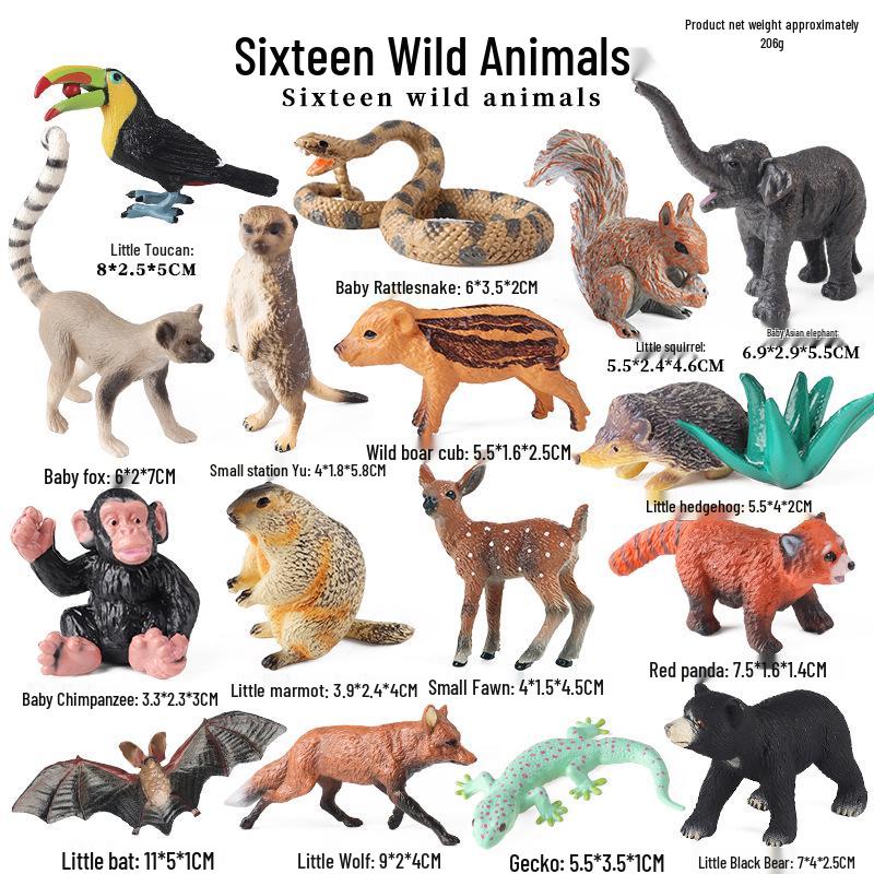 Набор фигурок диких животных: Ягуар, Гепард, Африканский Леопард для Детей