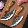 Meat Cleaver Corkscrew Steak Vegetable Fruit Portable Ultimate Knife with Sheath Barbecue Picnic Camping Outdoor Cutlery