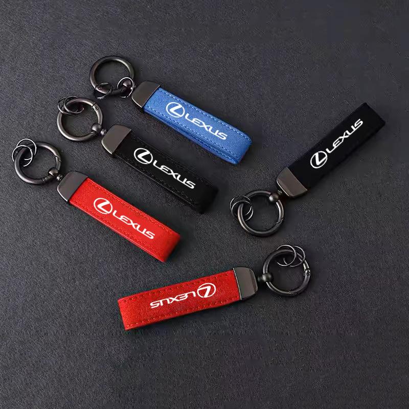Car Zinc Alloy Leather Keychain Keyrings Accessories For Lexus GS IS LS500h ES260 ES300h RX350h NX260 UX260 LM LC RZ450e TX RC