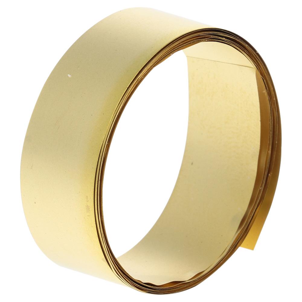 Легкообрабатываемый латунный лист в рулоне 1000 мм x 10 мм Желтая тонкая латунная полоса Металлическая фольга Пластина Рукоделие Металлообработка