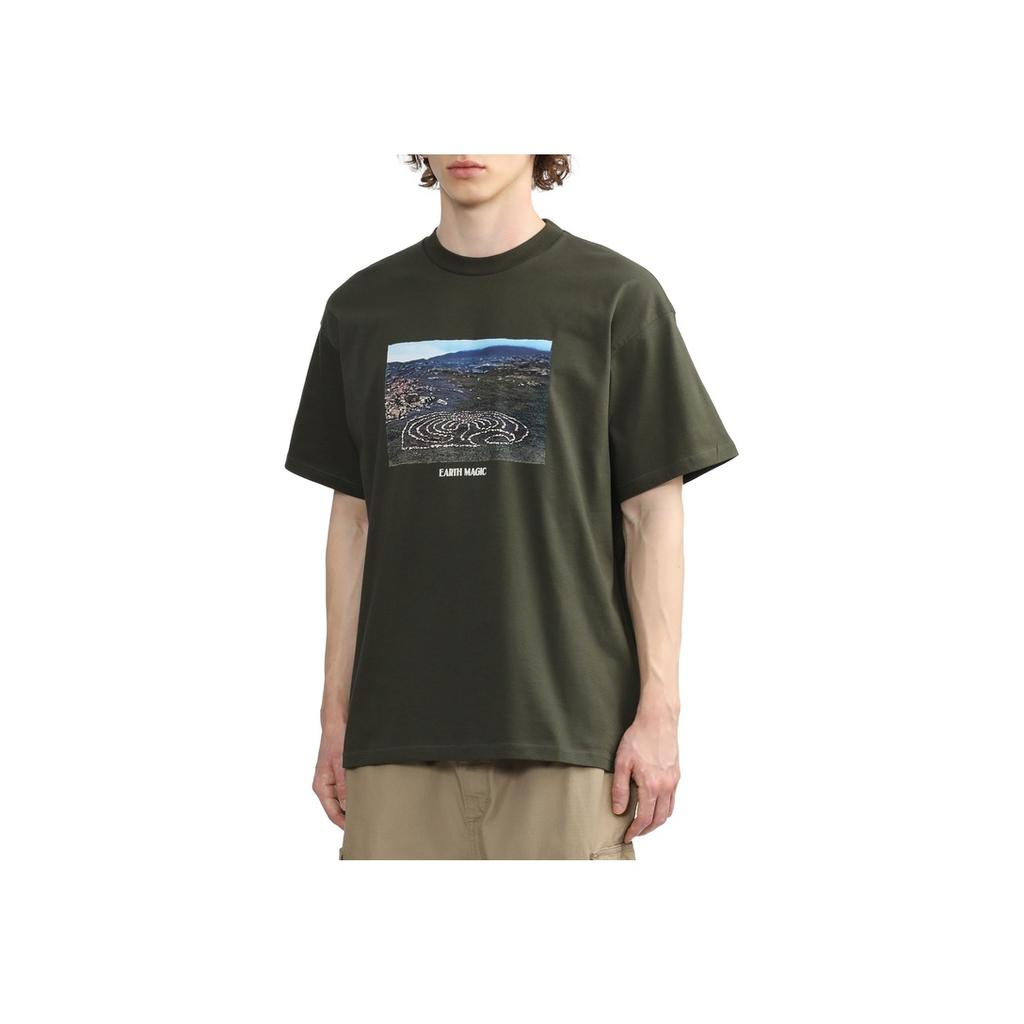 Carhartt WIP Мужская футболка с коротким рукавом и пейзажным принтом I032879-63-XX