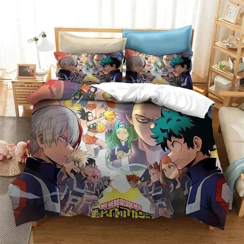 Аниме 3D принт Моя геройская академия Shoto Todoroki комплект постельного белья пододеяльник постельный комплект пододеяльник наволочка одеяло king queen size