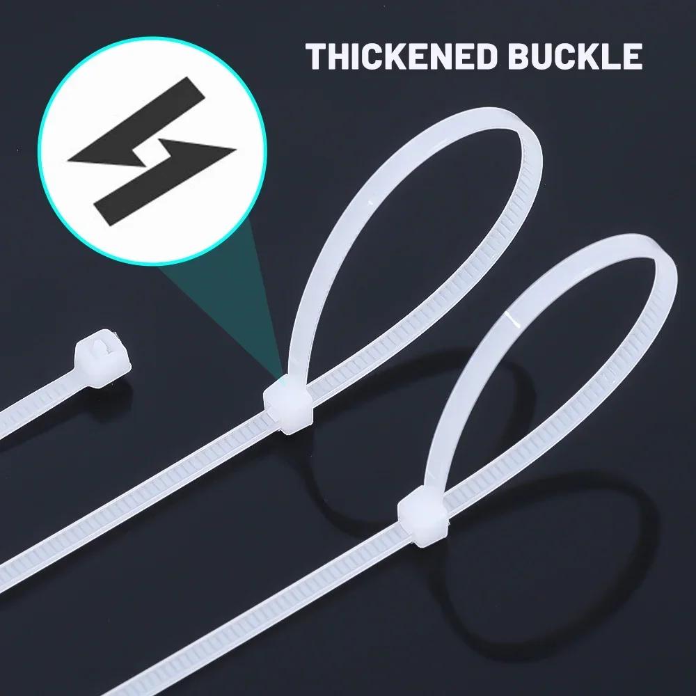 Оптовые поставки больших партий 100/300/500/1000 шт. самоблокирующихся нейлоновых кабельных стяжек различных спецификаций пластиковых кабельных стяжек