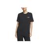 adidas Удобная повседневная футболка с коротким рукавом с принтом логотипа, быстросохнущая, дышащая, унисекс, черная JJ0621