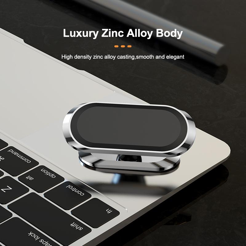Магнитный автомобильный держатель для телефона, мини-подставка в форме полосы на 360 градусов, металлический магнит, GPS, автомобильное крепление, настенный кронштейн для офиса, спальни