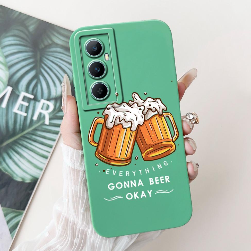 Funda For Realme C65 RMX3910 Back Cover For Realme C65 4G Case Shockproof Luxury Flowers Cute Cartoon Cool Silicone Bumper Coque