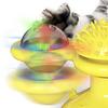 Игрушка для кошек Ветряная мельница Мягкий ТПР Сильная адсорбция Интерактивная игрушка для питомцев Ветряная мельница Вертушка Игрушка для дразнения котят