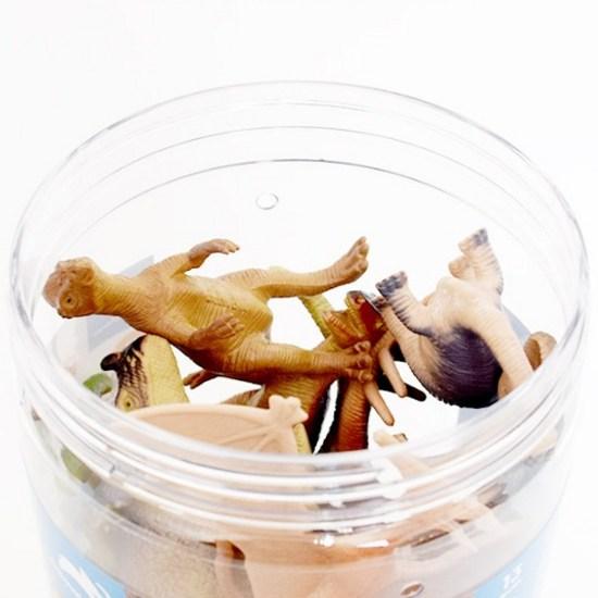 Animal Planet Dinosaur Figure Slim Round Bucket 13P Set, 1 Set, Popular Toys In Korea