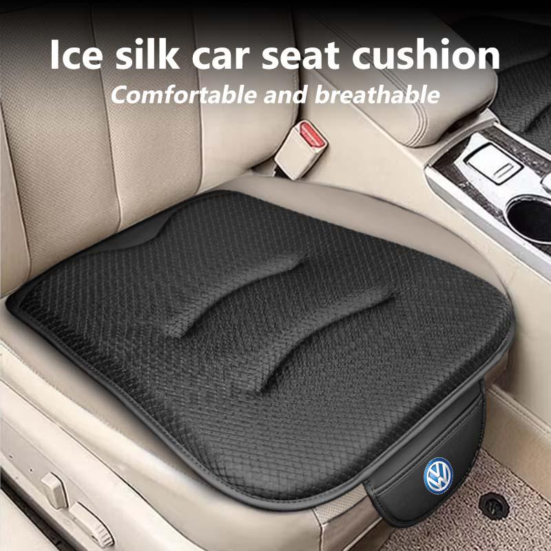 Hub Caps For Volkswagen VW Car Seat Cover Breathable Ice Silk Universal Auto Seat Cushion Polo Jetta Sagitar Magotan Passat B5 B