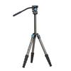 SIRUI Carbon Fiber Tripod with Fluid Video Triangular Center Waterproof Travel Travel Tripod for 4 Load Lbs ST-125+VA-5 Head, Column, Tripod, Camera,