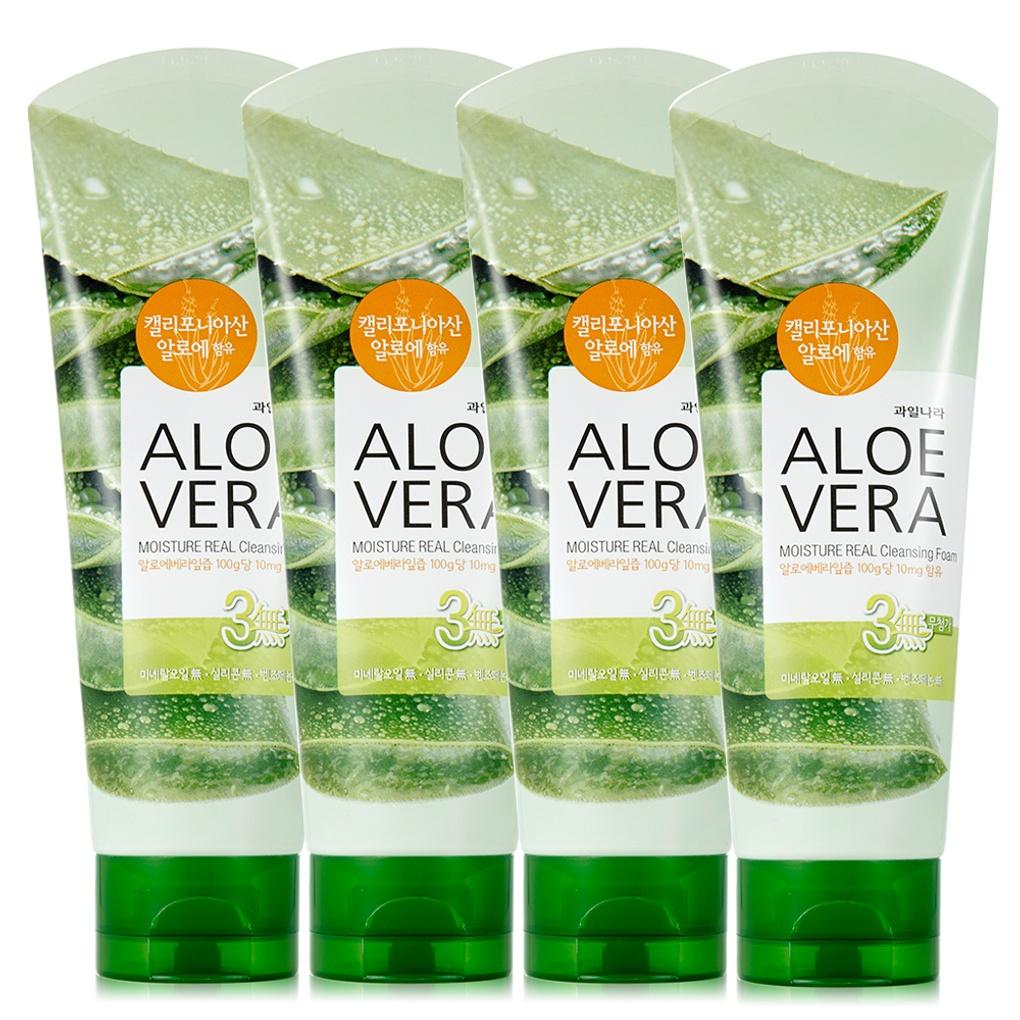 Очищающая пенка с алоэ вера 98% 150 г x 4