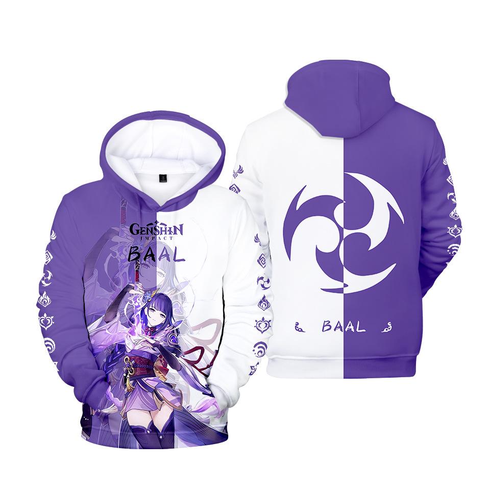 Классические популярные забавные толстовки с капюшоном Genshin Impact с 3D-принтом, толстовки для мужчин/женщин, толстовки с длинным рукавом для взрослых/детей, повседневные пуловеры