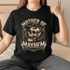 Vintage Mother Of Mayhem Shirt Edgy Rocker Mom Tee Skull and Snake Tattoo Style Graphic Top Cool Mother Day Gift for Rocker Mom Aesthetic