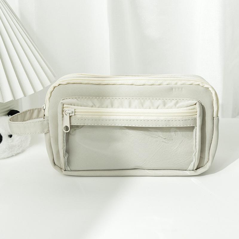 Прозрачный пенал для девочек, коробка для канцелярских принадлежностей для девочек, новый вместительный и эстетический пенал для девочек