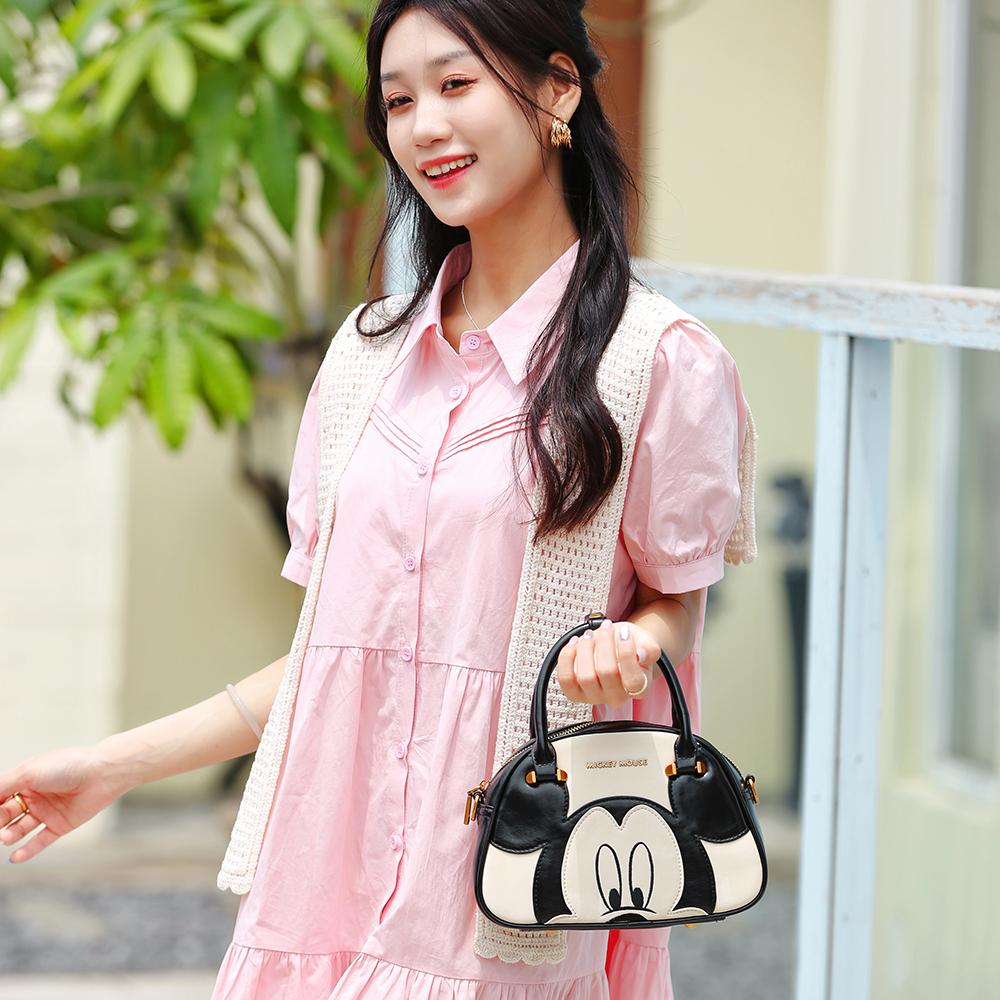 New Disney Mickey Series PU One Shoulder Handbag Women's Black BMK-71539B