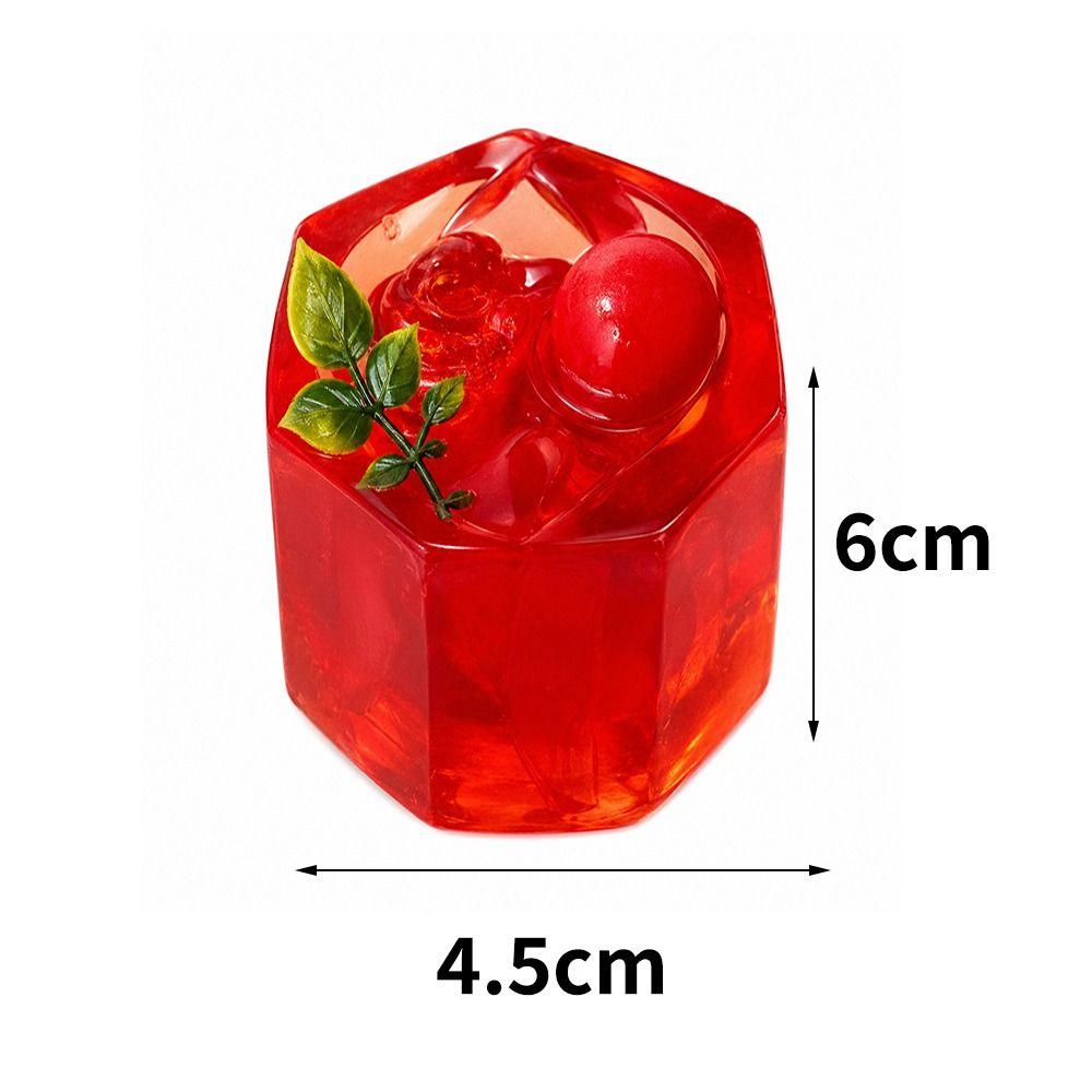 Slow Rebound Fidget Squeeze Toy Soft Stress Squeeze Toy Fruit Milk Tea Cup Squeeze Toy Home Use