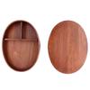 Овальная форма коробка для бенто деревянная коробка для суши ланч-бокс контейнер для хранения еды для взрослых студентов рабочих