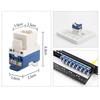 Вращающийся провод Cat6 Rj45 Безинструментальный Lan Вставка Keystone Модуль Ethernet Гнездо Gigabit Utp Безинструментальный Интернет-розетка