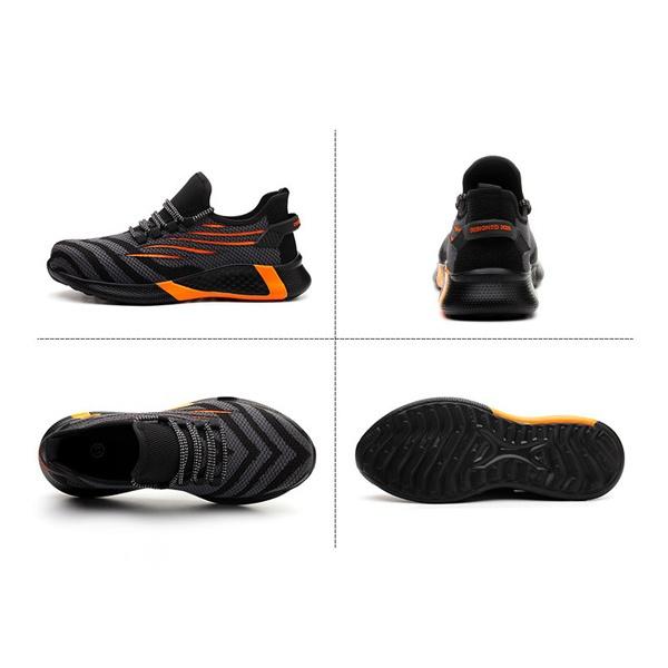 Fashion Breathable Safety Shoes Anti-smashing Anti-puncture Lightweight Safety Work Shoes for Men Women Plus Size 35-50
