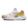 Air Huarache Run GS Abrasion Resistant Lightweight Cushioning Support Low Top Kids' Running Shoes Pink White Sneakers FJ7715-171