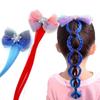Korean Fashion Children's Girl Bowknot Braided Hair Rope Gradient Headdress Girl Hair Accessories
