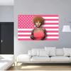 Ice Spice Tapestry Wall Tapestry Ice Spice American Flag Pink Tapestry For Home Room Decor