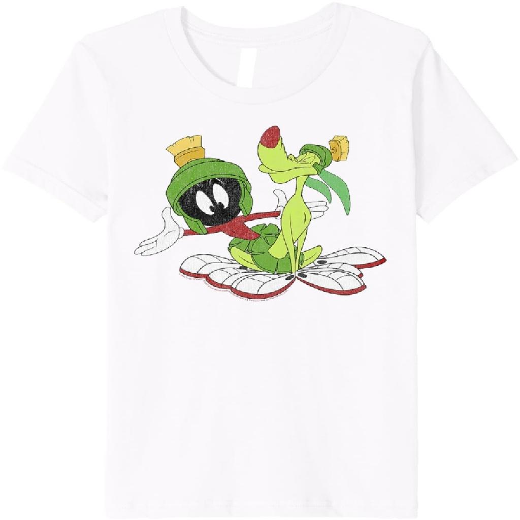 Детская футболка Looney Tunes Марвин Завоеватель и Ка-9 Портрет Премиум