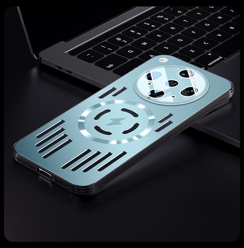 Рассеивающий металлический магнитный чехол для OPPO Find X8 Ultra X8s X8 Pro Magsafe Алюминиевый сплав Ударопрочный Жесткий Чехол