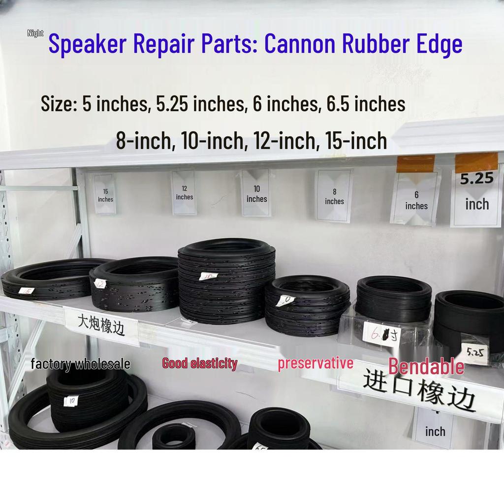 Speaker Rubber Edge Ring for 5, 6, 6.5, 8, 10, 12, 15 Inch Speakers